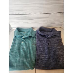 Greg Norman Play Dry Golf Men's Polo Size XXL Blue and teal